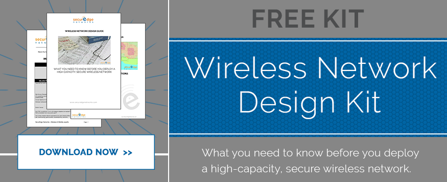 banner offering free download of wireless network design kit